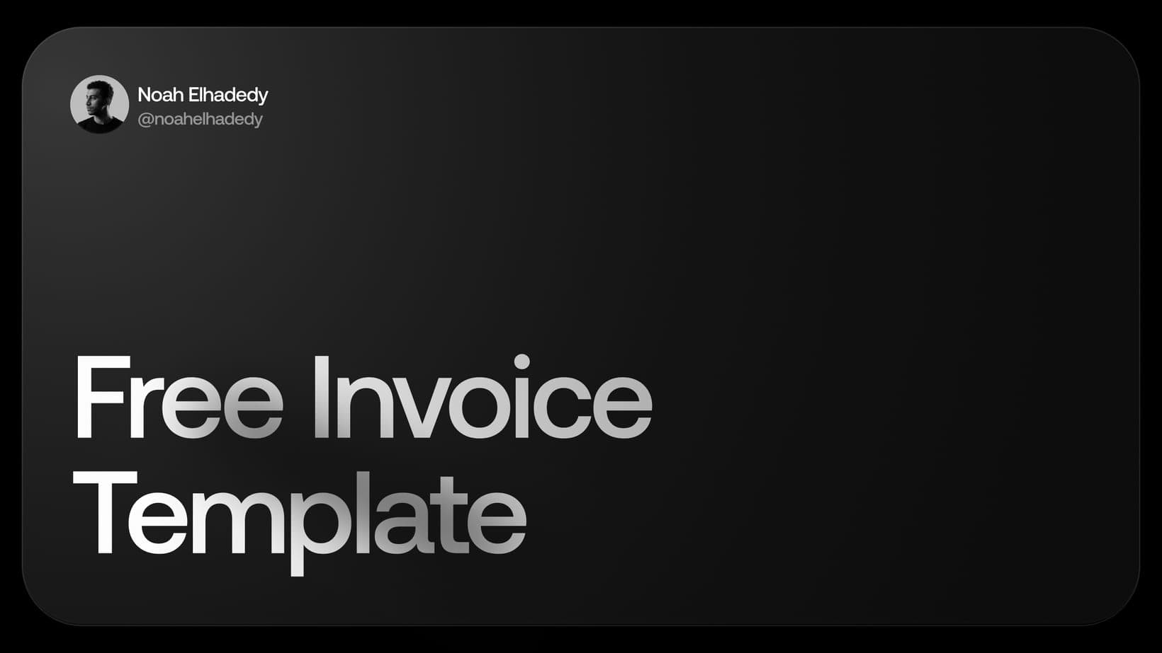 Free Invoice Template cover